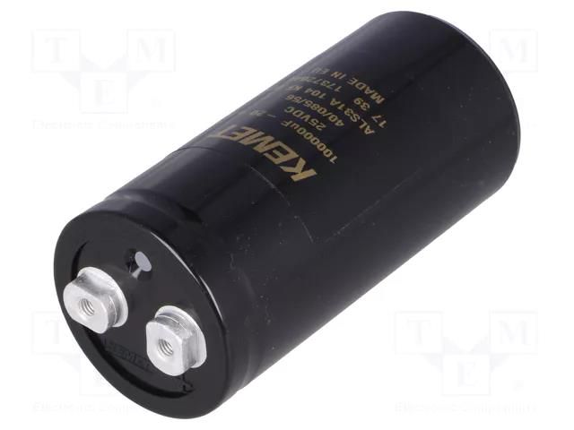Capacitor: electrolytic; 100mF; 25VDC; Ø51x105mm; Pitch: 22.2mm KEMET ALS31A104KF025