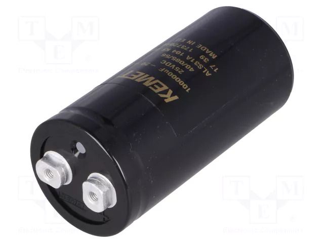 Capacitor: electrolytic; 100mF; 25VDC; Ø51x105mm; Pitch: 22.2mm KEMET ALS31A104KF025
