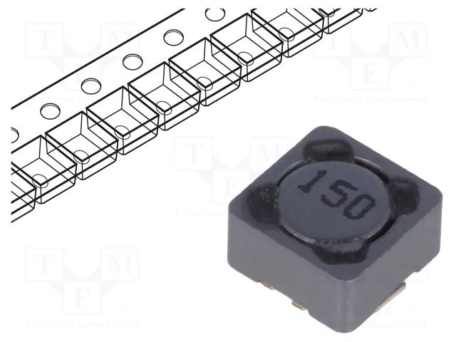 Inductor: wire; SMD; 15uH; 1.47A; 81mΩ; ±20%; 7.3x7.3x4.5mm Viking PCS74MT150