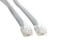 ETHERNET CABLE, RJ12 PLUG-PLUG, 2FT, GRY MP-5FRJ12STWS-002.