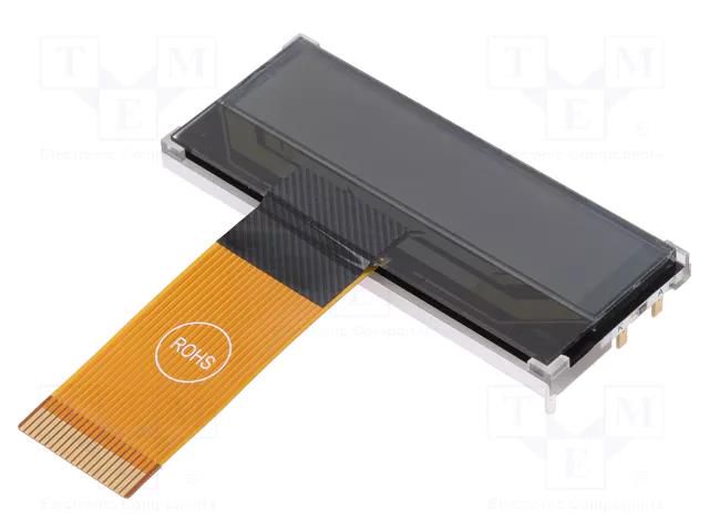 Display: LCD; alphanumeric; COG,FSTN Positive; 16x2; LED; PIN: 20 DISPLAY ELEKTRONIK DEM16230FGH-PW
