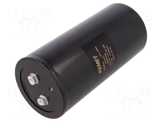 Capacitor: electrolytic; 47mF; 200VDC; Ø90x194mm; Pitch: 31.8mm KEMET ALS70A473QS200