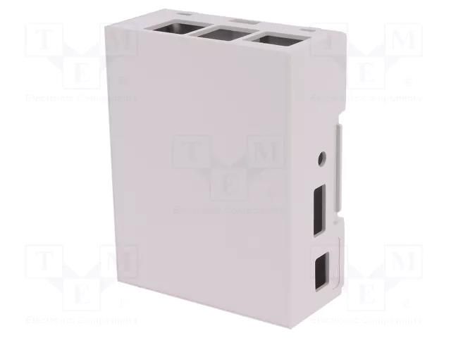 Enclosure: for computer; ODROID C1+; ABS,polycarbonate; grey ITALTRONIC IT-33.0414000.OCP