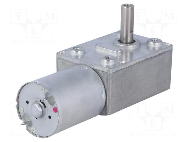 Motor: DC; with worm gear; 3÷9VDC; 1.7A; Shaft: D spring; 40rpm DFROBOT DF-FIT0489-B