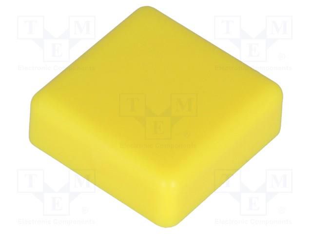 Button; square; yellow; 12x12mm NINIGI TACT-2BSYL