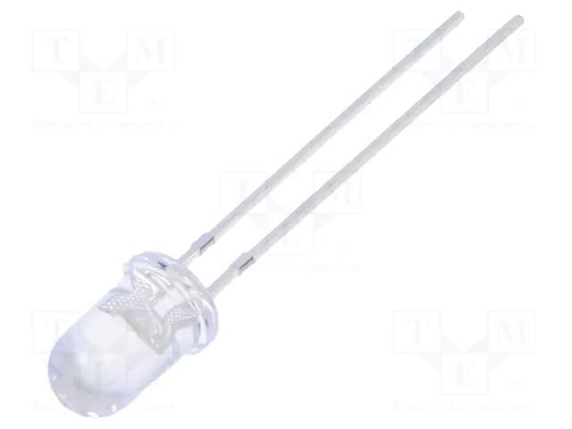 LED; white cold; 5mm; 23500÷33000mcd; 15°; Front: convex; 9500K FORYARD FYL-5014UWC1C-15