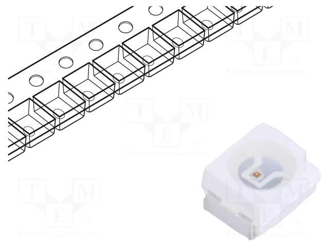 LED; yellow; SMD; 3528,PLCC2; 1.8lm; 500÷980mcd; 1.7÷2.3VDC; 120° FORYARD FYLS-3528PUYC