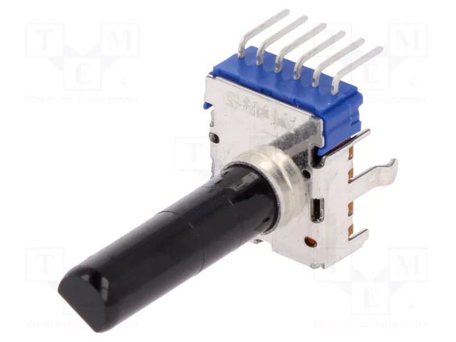 Potentiometer: shaft; 50mW; 10kΩ; ±20%; 300°; for PCB; Shaft: 6mm ALPS RK12L1230C0T