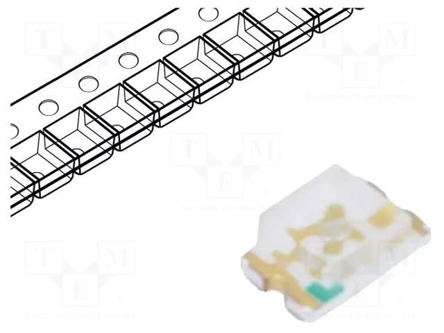 LED; blue; SMD; 0805; 120mcd; 2.8÷3.6VDC; 2x1.25x0.8mm; 130°; 20mA FORYARD FYLS-0805UBC