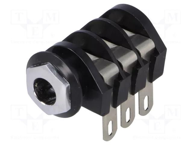 Connector: Jack 6,3mm; socket; female; stereo,with triple switch CLIFF CL1322U