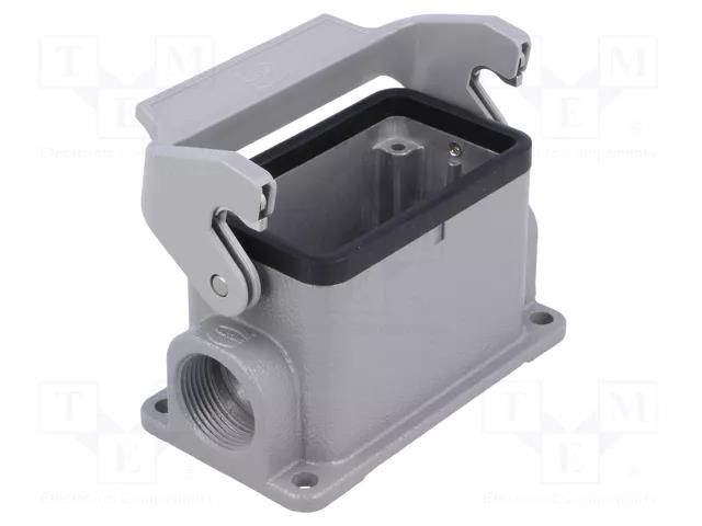 Enclosure for connectors: HDC; size 10B; Han® B; IP65; with latch HARTING 09300101251