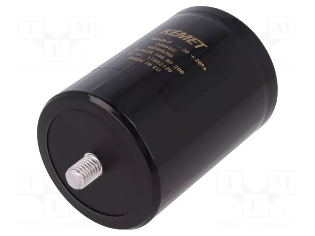 Capacitor: electrolytic; 10mF; 200VDC; Ø77x105mm; Pitch: 31.8mm KEMET ALS31A103NF200