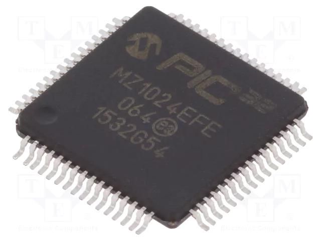 IC: PIC microcontroller; 1024kB; 2.2÷3.6VDC; SMD; TQFP64; PIC32 MICROCHIP TECHNOLOGY 32MZ1024EFE064-IPT