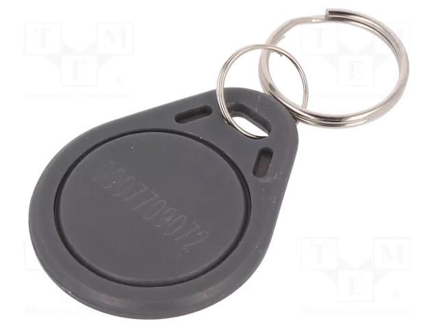 RFID pendant; plastic; grey; 125kHz; 8BROM SYSTEM 7 SECURITY S103N-GY