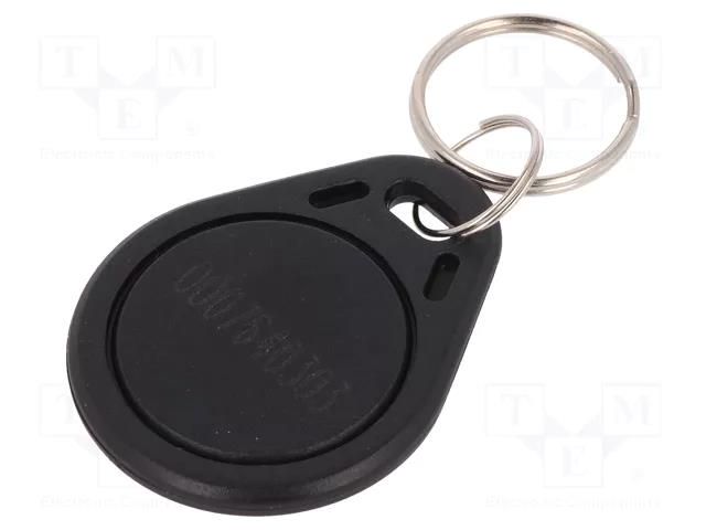 RFID pendant; plastic; black; 125kHz; 8BROM SYSTEM 7 SECURITY S103N-BK