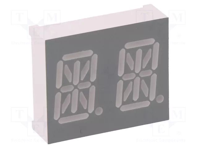 Display: LED; alphanumeric; 13.8mm; 0.54"; No.char: 2; orange LITEON LTP-3784E