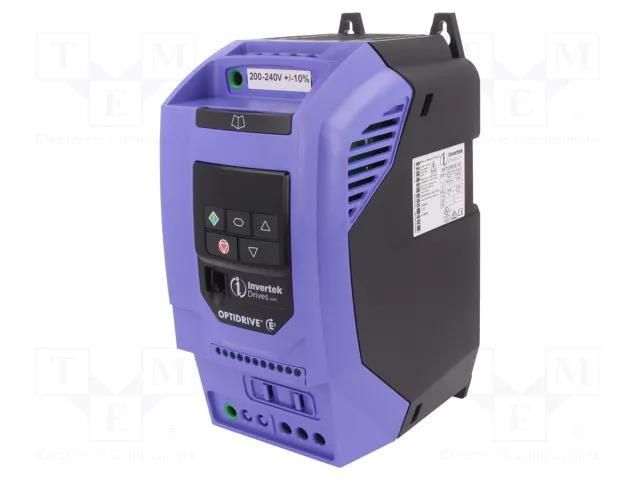Vector inverter; Max motor power: 1.1kW; Usup: 200÷240VAC; IN: 4 INVERTEK DRIVES ODE32201051F4201