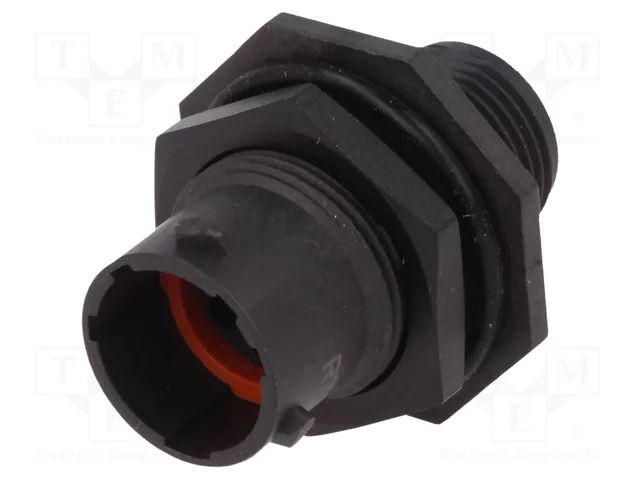 Connector: circular; socket; for panel mounting,front side nut AMPHENOL RTS710N6P03