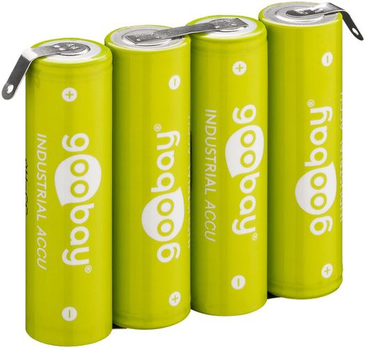 4x AA (Mignon) - 2100 mAh, Solder tail (Z), (NiMH), 4.8 V 55580 4040849555800