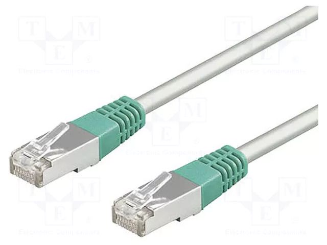 Patch cord; F/UTP; Cat: 5e; RJ45 plug,both sides; stranded; CCA GOOBAY F/UTP5-CCA-CR-100