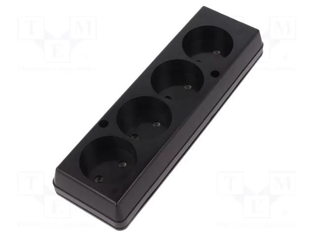 Connector: AC supply; female; splitter; 2P; 250VAC; 16A; Type: round JONEX TX-GN-460CZ