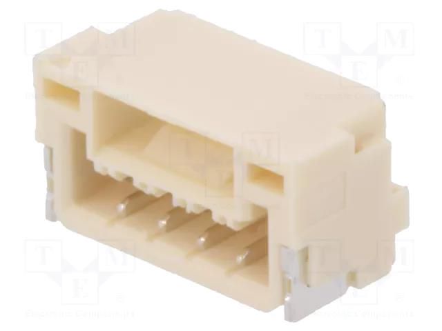 Connector: wire-board; socket; male; GH; 1.25mm; PIN: 4; SMT; 50V; 1A JST SM04B-GHS-TB