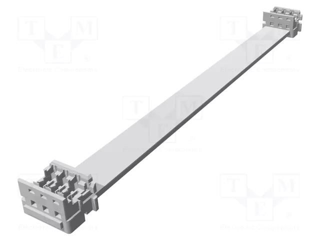 Ribbon cable with connectors; Contacts ph: 1.27mm; PIN: 6; 1.2A MOLEX MX-92315-0610