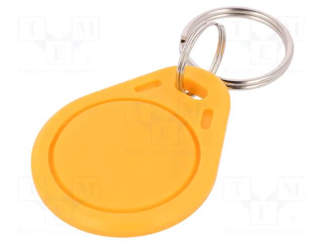 RFID pendant; plastic; yellow; 125kHz; 8BROM SYSTEM 7 SECURITY S103-YW