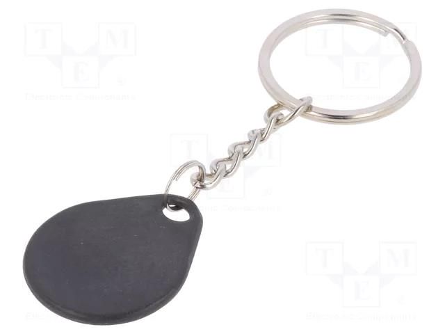 RFID pendant; plastic; black; 125kHz; 8BROM SYSTEM 7 SECURITY S1031-BK
