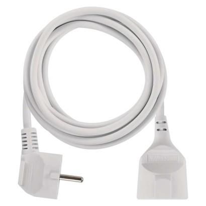 Extension Cord 3 m / 1 sockets / white / PVC / 1,5 mm2, EMOS P0123R 8592920064474