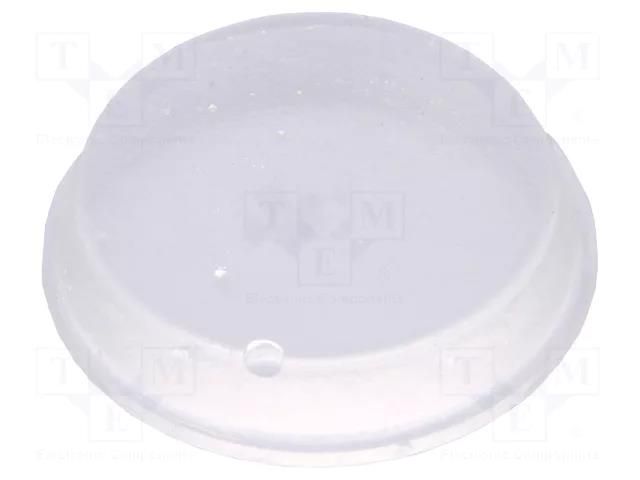 Self-adhesive foot; Ø: 19mm; H: 4.1mm; transparent; polyurethane ESSENTRA RBS-44