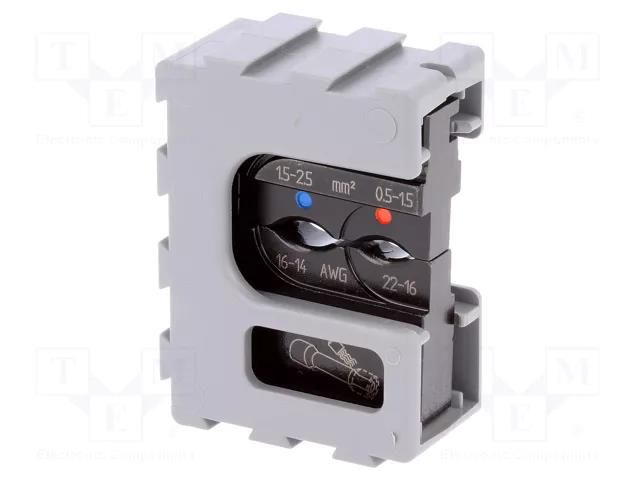 Crimping jaws; insulated connectors; 22AWG÷14AWG; 0.5÷2.5mm2 PRESSMASTER PR.MCT3258/AAA