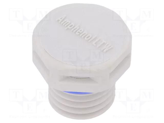 Pressure compensation device; IP68; -40÷125°C; Thread: M12 AMPHENOL VENT-PS1NGY-N8001