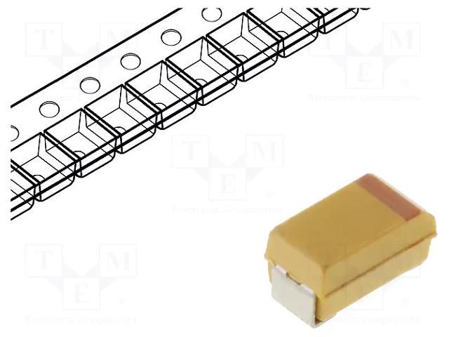 Capacitor: tantalum-polymer; low ESR; 220uF; 2.5VDC; B; 1411; SMD KEMET T520B227M2R5ATE015