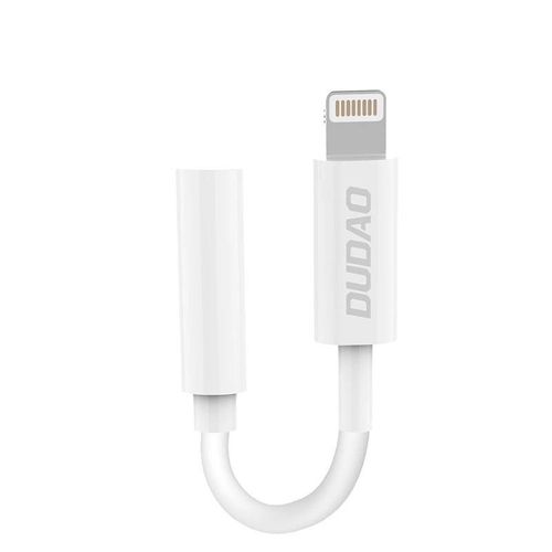 Dudao audio adapter headphone adapter from Lightning to 3.5 mm mini jack white (L16i white), Dudao 6970379616413 6970379616413