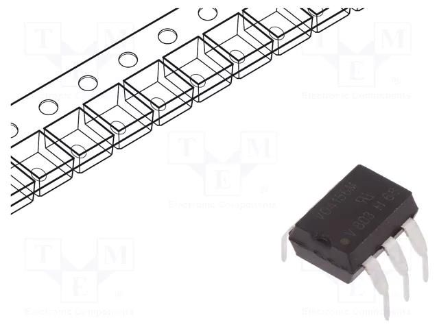 Optotriac; 4.42kV; zero voltage crossing driver; DIP6; Ch: 1 VISHAY VO4156M-X006
