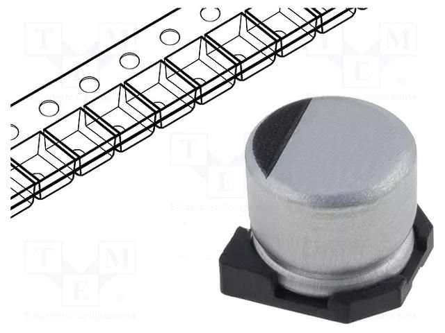 Capacitor: electrolytic; low ESR; SMD; 330uF; 35VDC; Ø10x10.2mm PANASONIC EEEFC1V331P
