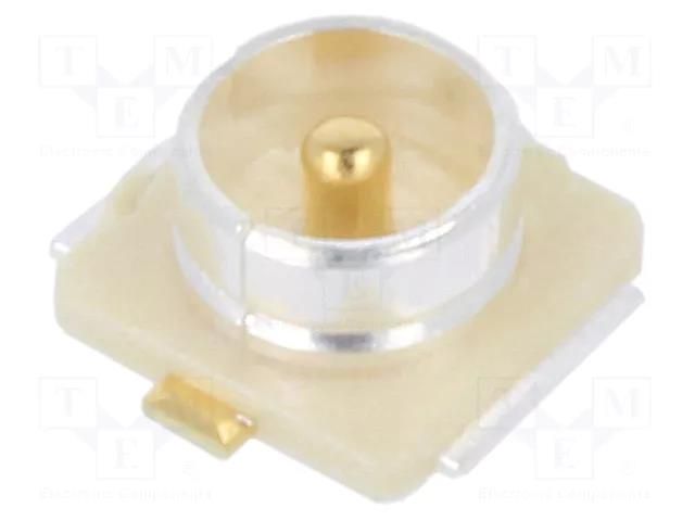 Connector: U.FL (IPX/AMC); socket; 50Ω; SMT; male HIROSE U.FL-R-SMT-01-