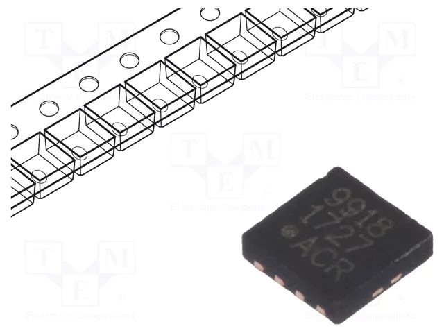 IC: driver; buck; LED driver; DFN8; MOSFET,PWM; 4.5÷40V; 700mA; 90% MICROCHIP TECHNOLOGY HV9918K7-G