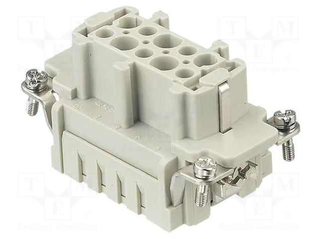 Connector: HDC; contact insert; female; 16A; 500V; Han E®; PIN: 10 HARTING 09330102702
