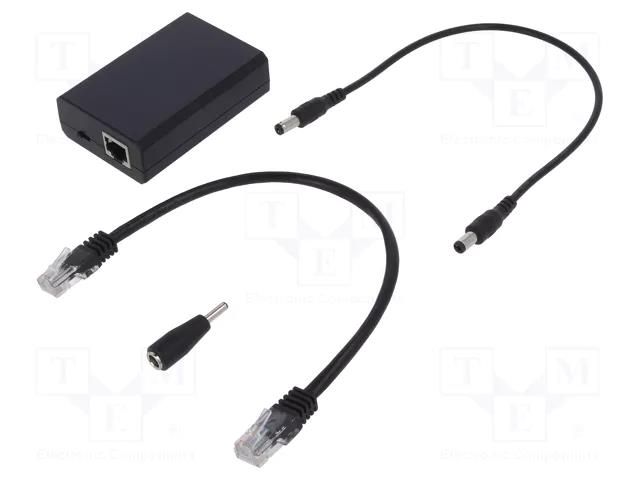 PoE power supply unit; DC socket,RJ45 socket x2; PoE (PoE) DIGITUS DN-95205