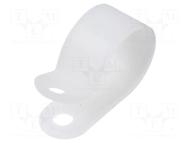 Fixing clamp; Cable P-clips; ØBundle : 15.5mm; polyamide; natural FIX&FASTEN FIX-CC-7S