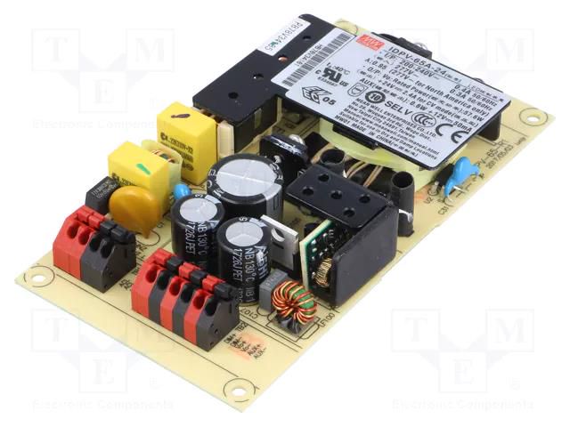 Power supply: switching; LED; 58W; 24VDC; 2.4A; 180÷295VAC; IDPV-65 MEAN WELL IDPV-65A-24