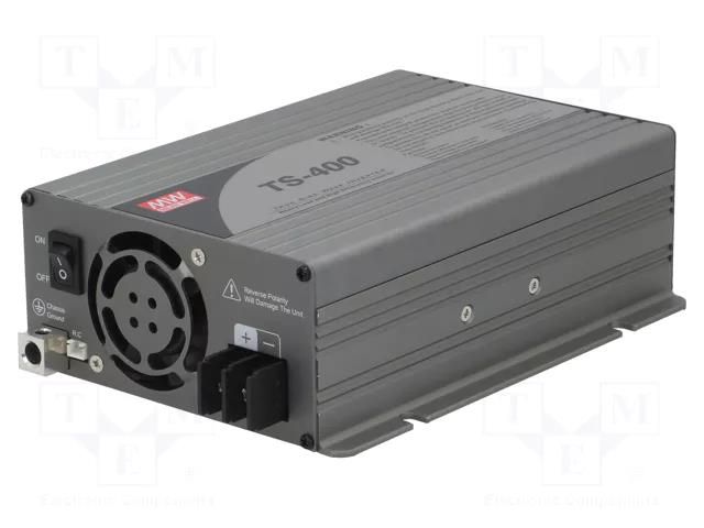 Converter: DC/AC; 400W; Uout: 230VAC; 21÷30VDC; 205x158x67mm; 87.5% MEAN WELL TS-400-224B