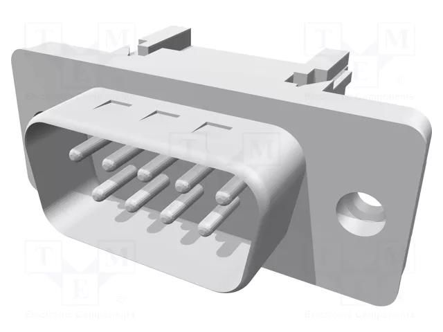 Connector: D-Sub; PIN: 9; plug; male; for ribbon cable; straight HARTING 09661286702