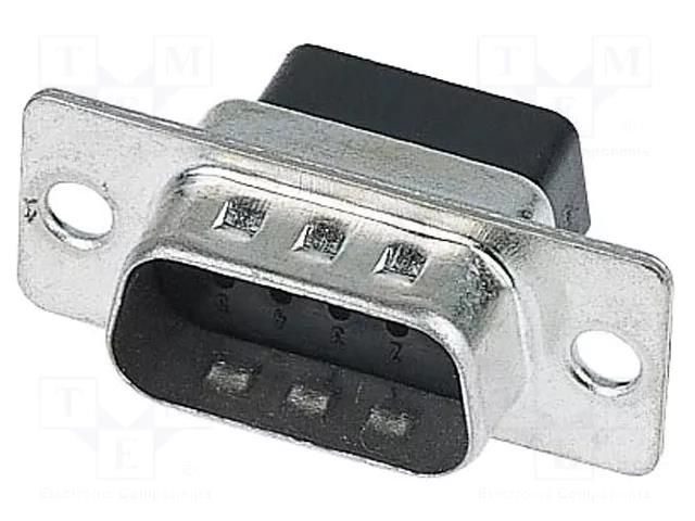 Connector: D-Sub; PIN: 9; plug; female; for cable; straight; crimped HARTING 09670094701