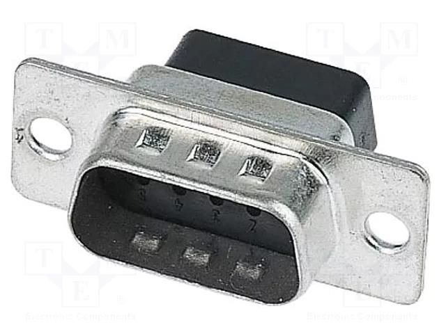 Connector: D-Sub; PIN: 9; plug; male; for cable; straight; crimped HARTING 09670095601