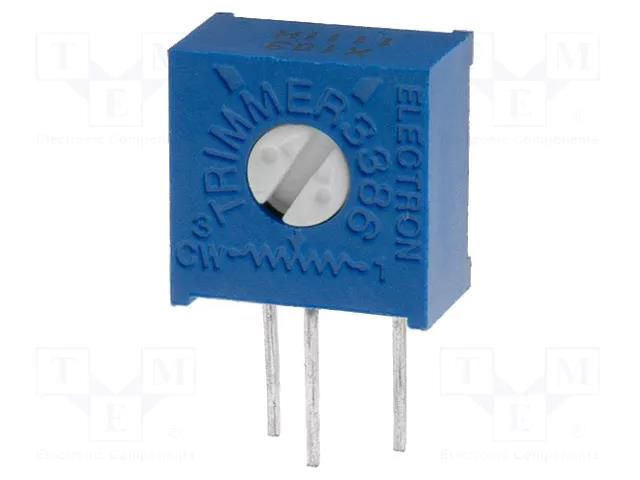 Potentiometer: mounting; single turn,vertical; 100kΩ; 500mW; ±10% SR PASSIVES 1028X-100K