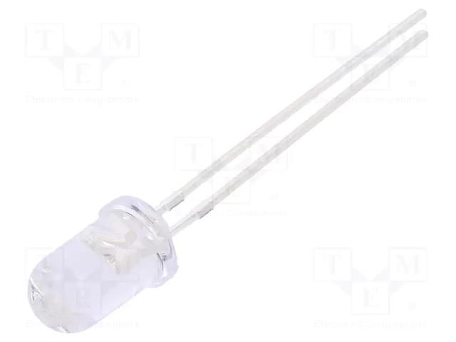 LED; blue; 5mm; 6000mcd; 15°; Front: convex; 2.8÷3.6VDC FORYARD FYL-5014UBC1C