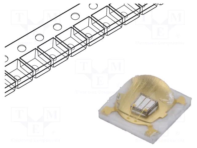 LED; UV; 3535; 130°; 500mA; λd: 370÷380nm; 4VDC; SMD LITEON LTPL-C034UVD375